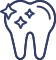 Icono de un diente reluciente